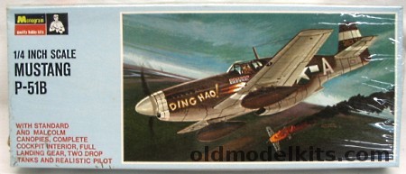 Monogram 1/48 Mustang P-51B - Standard or Malcolm Hood - Blue Box Issue, PA136-100 plastic model kit